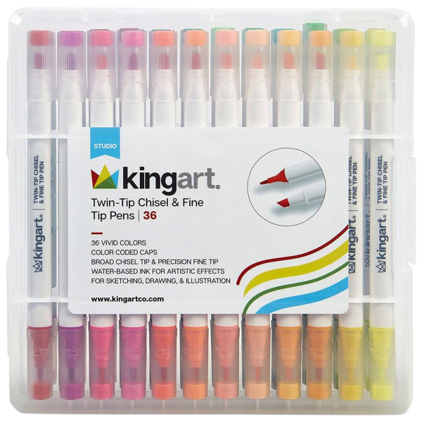 Kingart Watercolor Brush Markers 