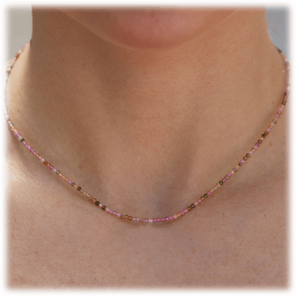 Morningsave Savvy Cie Sterling Silver Natural Tourmaline Neck