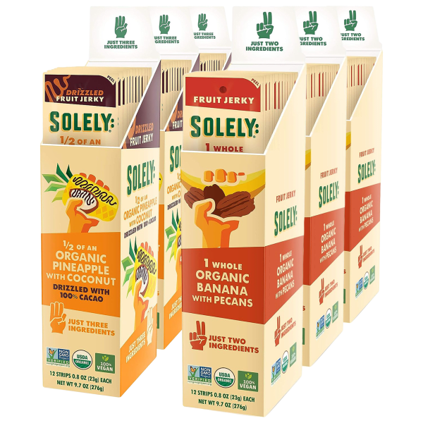 Meh 72Pack Solely Organic Fruit Jerky