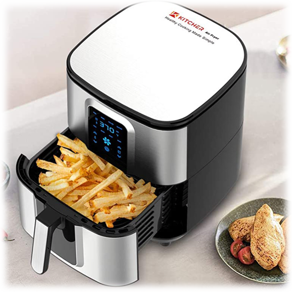  Kitcher 6.8Qt Air Fryer, Hot Air Fryer with 8 Cooking