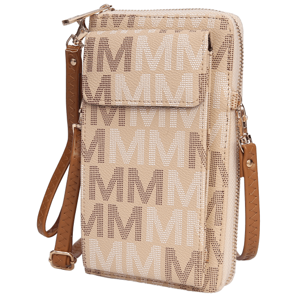 Buy Beatrice M Signature Multi Compartments-Zipper Crossbody Handbag Purse  by Mia K Farrow at
