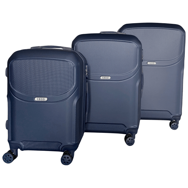 MorningSave IZOD Regina 3Piece Expandable ABS Luggage Set