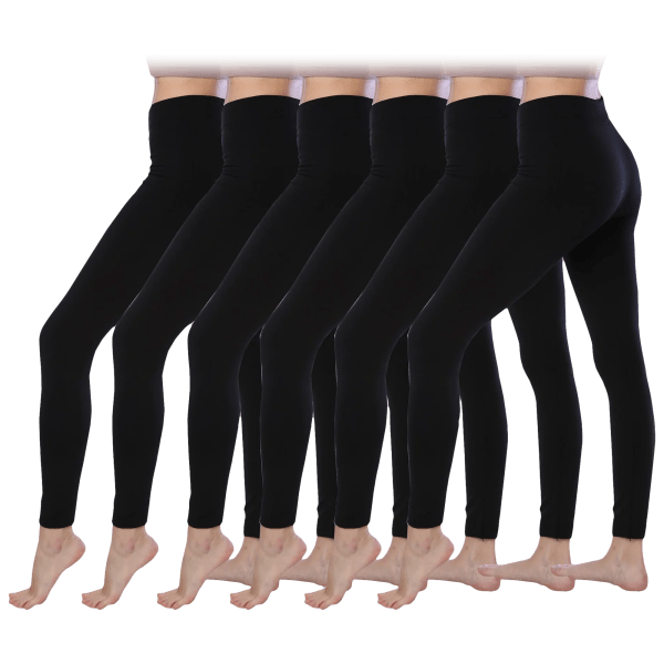 MorningSave: 6-Pack: Active Club Women's Fleece-Lined Base Layer Leggings
