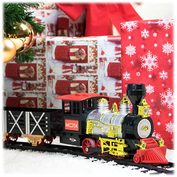 Mota holiday train set best sale with smoke and sound