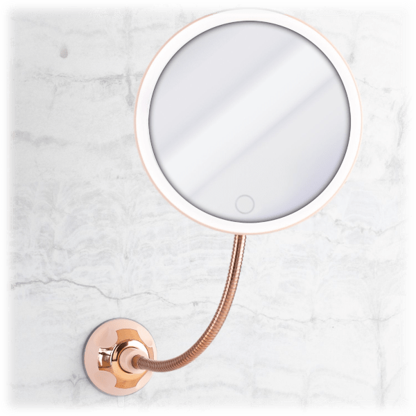 magnifying mirror with light battery operated