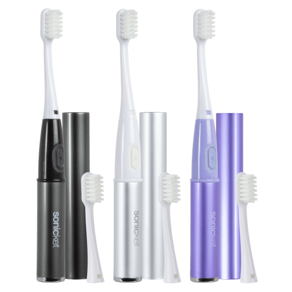 MorningSave 3Pack Sonicket Sonic Toothbrushes with Optional Extra
