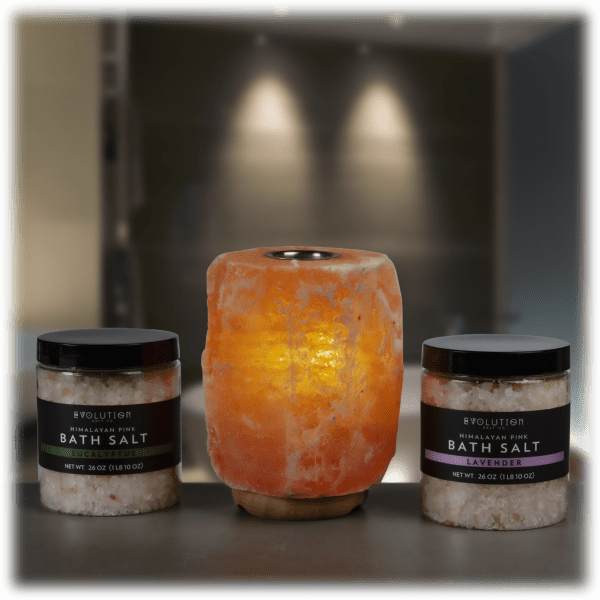 MorningSave Evolution Salt Co. Himalayan Salt Lamp Diffuser & Scented