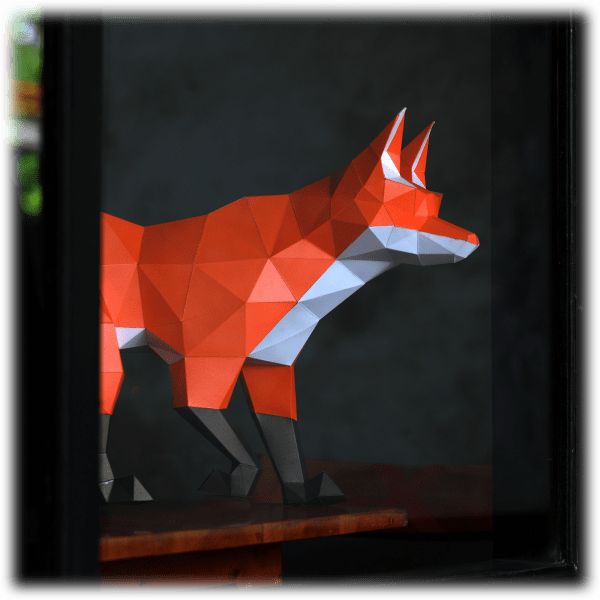 SideDeal Papercraft World Walking Fox Model