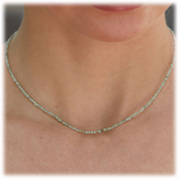 MorningSave Savvy Cie 18K Vermeil Natural Jade Neck