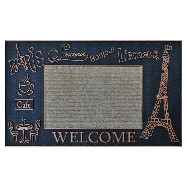 J&V Textiles No Place Like Home Outdoor Rubber Doormat 18 x 30