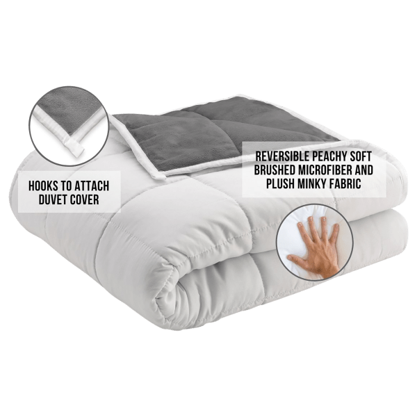 MorningSave Ella Jayne Home 12 Pound Reversible Weighted Blanket