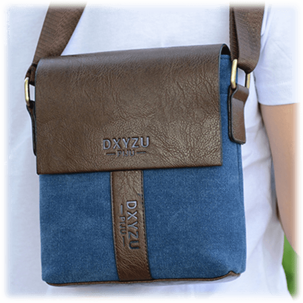 MorningSave Dxyzu Canvas Crossbody Shoulder Bag