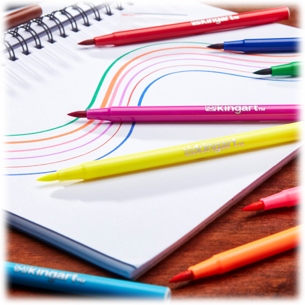 Meh King Art 72pc Fineliner Pens & Watercolor Markers With Mixed Media