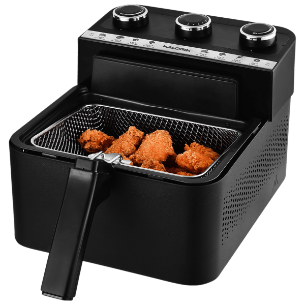 MorningSave Kalorik 2In1 Air Fryer And Deep Fryer (Black)