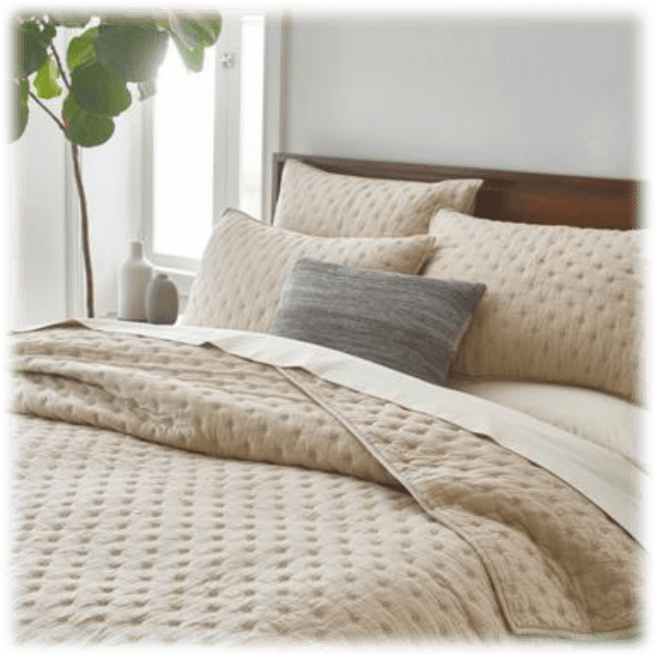 MorningSave Threaded Quilted Pillow Sham