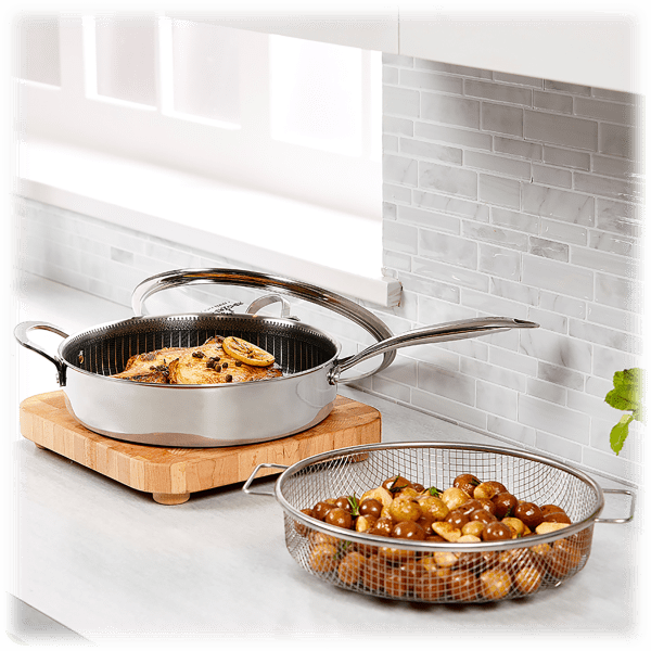 Morningsave Copper Chef Titan 10 Piece Tri Ply Nonstick Cookware Set 9051