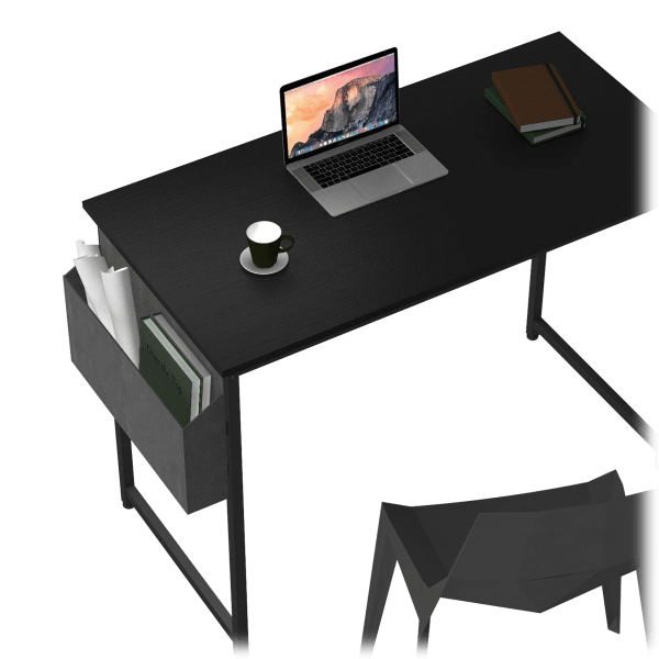 MorningSave 55" Home Office Computer Desk with Side Organizer