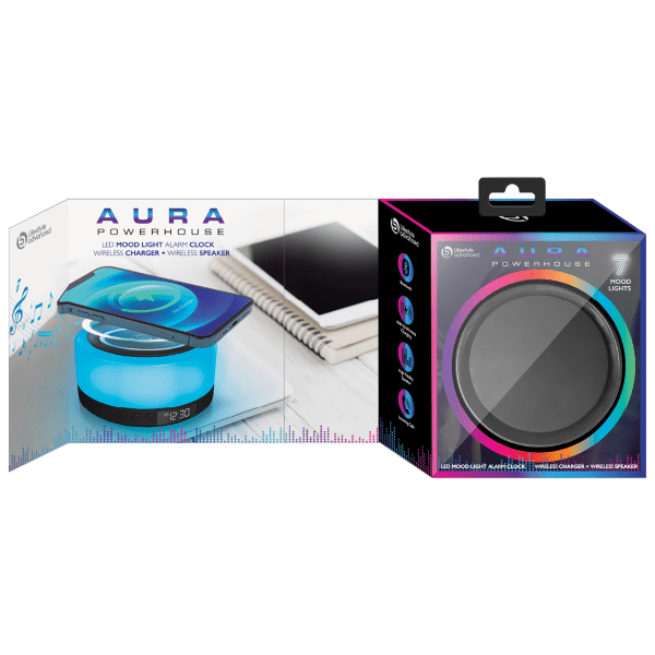 SideDeal: Lifestyle Aura Powerhouse Mood Light Charging Clock