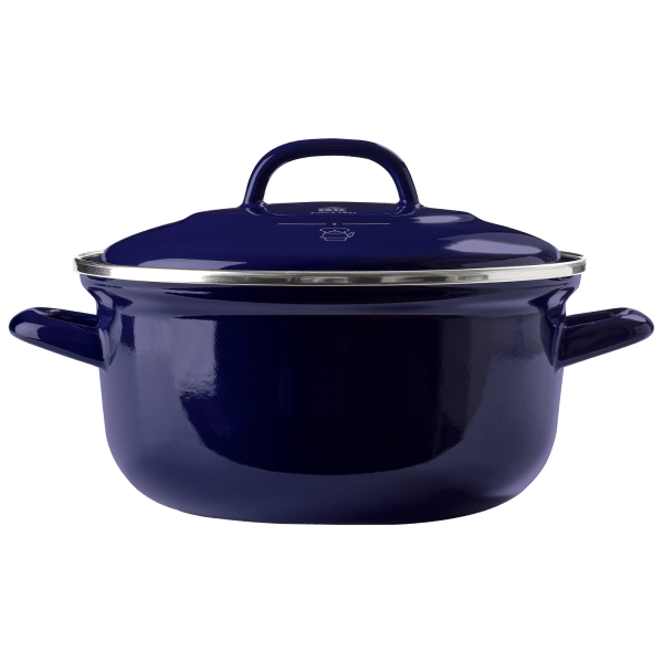 Cravings by Chrissy Teigen 2 Piece 4.7 inch Enameled Cast Iron Mini Casserole Set in Blue