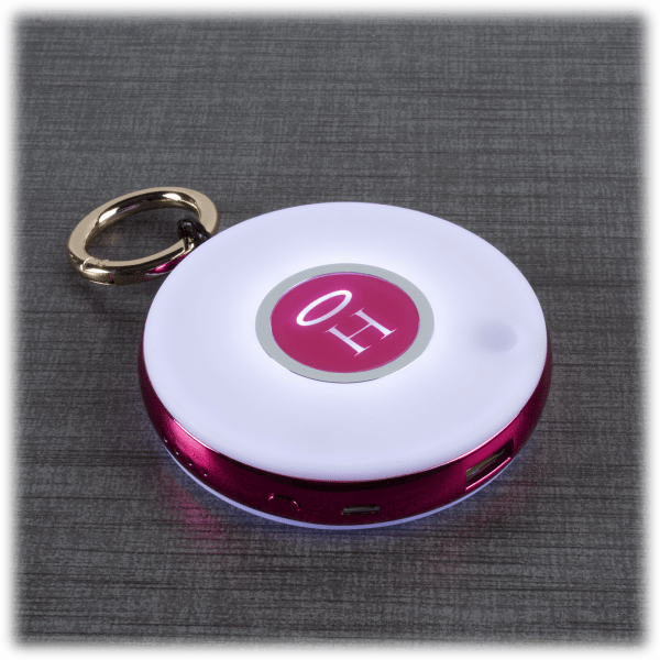 SideDeal Halo PowerGlow 3000 Portable Charger Keychain with LED Motion