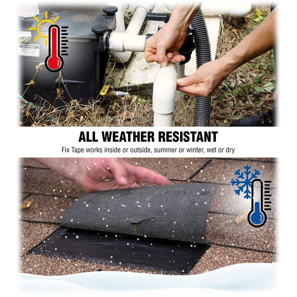 MorningSave 3Pack Original Fix Tape Rubberized Waterproof Adhesive Seal Tape