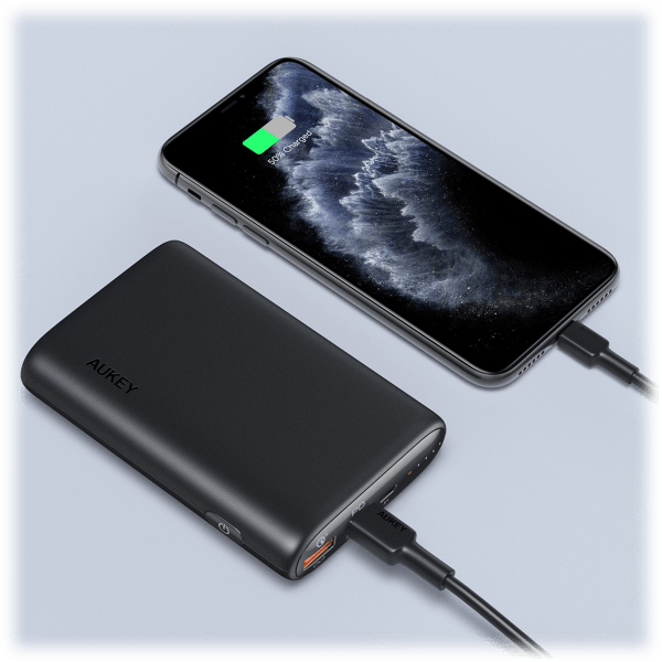 SideDeal: Aukey 15,000mAh 18W PD Power Bank Portable Charger