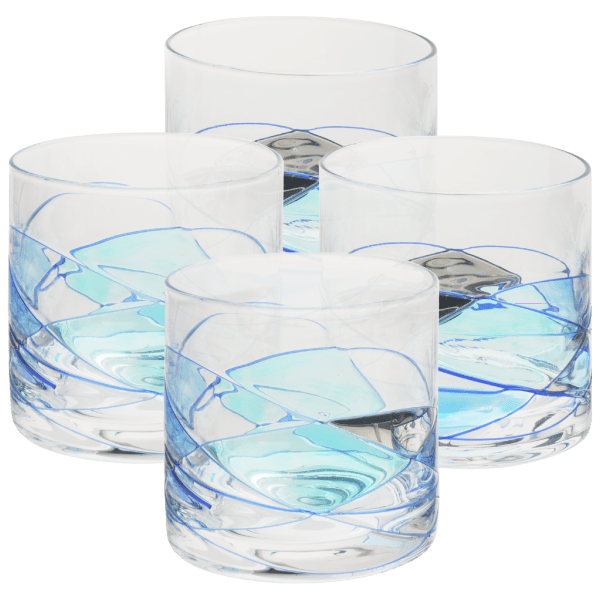 Meh 4Pack Antoni Barcelona Whiskey Glasses with 12Piece Whiskey