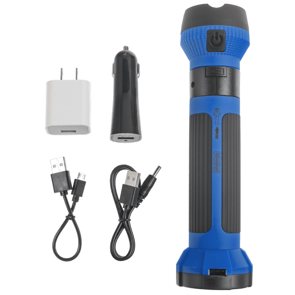 MorningSave 2Pack Rechargeable & Extendable LED Flashlights & Worklights