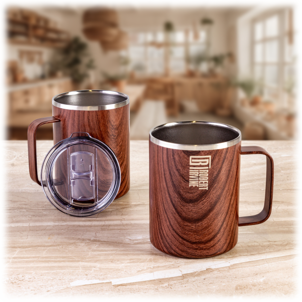 MorningSave: 2-Pack: Robert Irvine Insulated Coffee Mugs (16 oz)