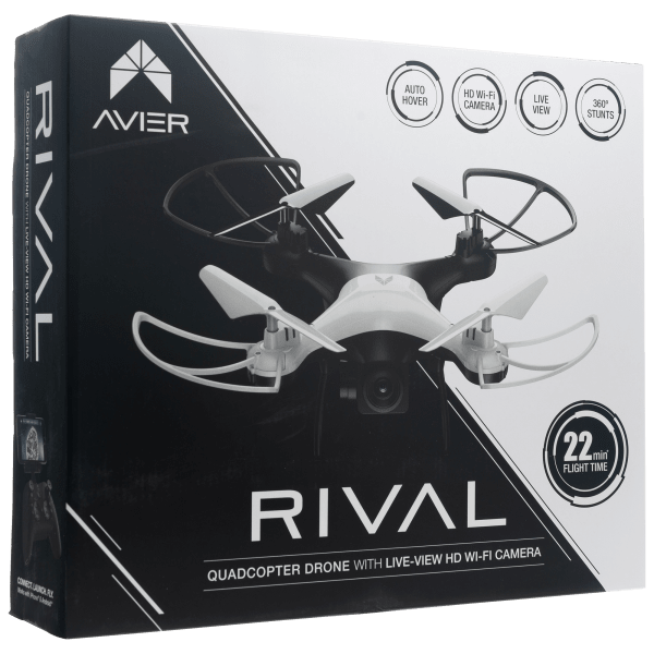 MorningSave Avier RIVAL Quadcopter Drone with Live View WiFi Camera