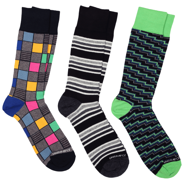 Meh 9Pack Unsimply Stitched Mens Dress Socks