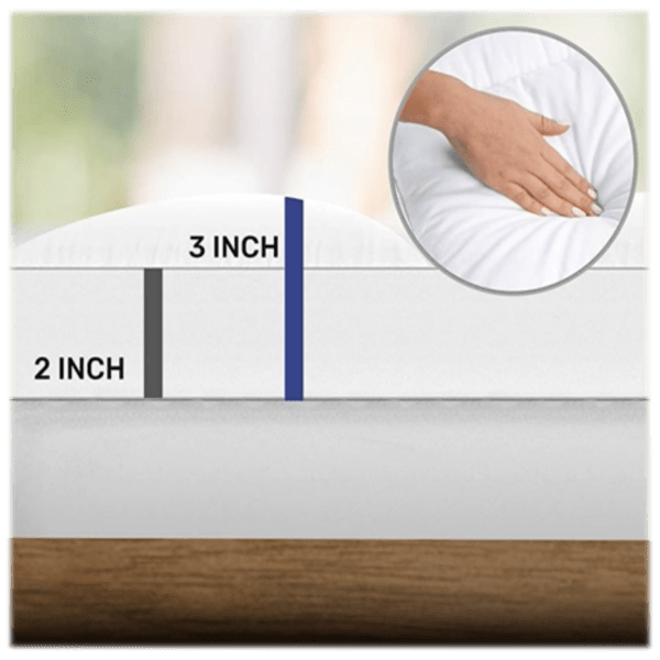 MorningSave Sleep Mantra Queen Cooling Breathable Plush Mattress Topper