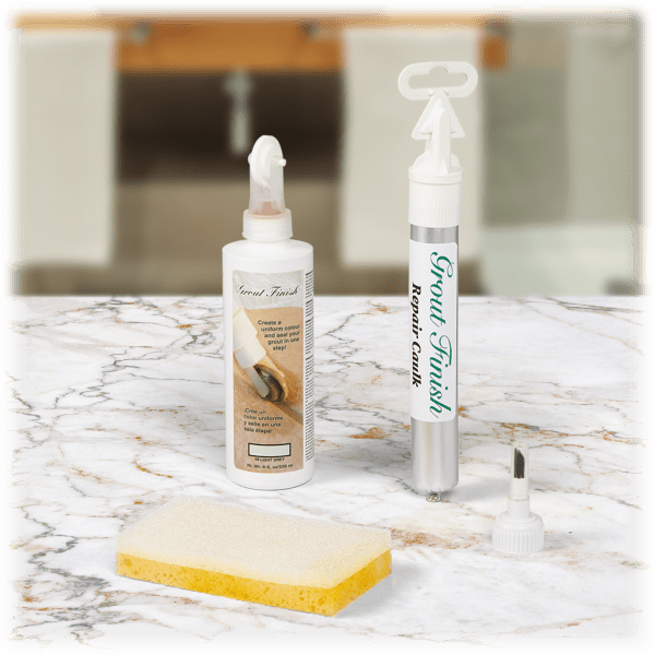MorningSave Grout Finish Bundle with Repair Caulk and Grout Sealer