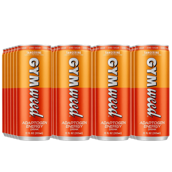 Muscle Genius ケトルベル 24kg SideDeal: 24-Pack: Gym Weed Adaptogen Energy Drink (Tangerine)