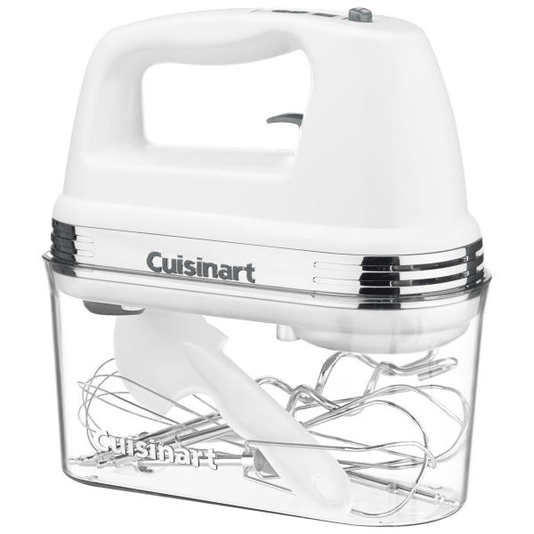 Cuisinart - Power Advantage Plus 9 Speed Hand Mixer with Storage Case - White