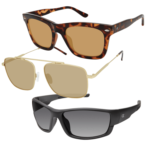 Champion Brown Metal Sunglasses
