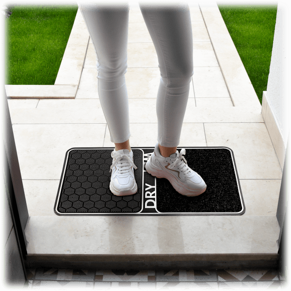 SideDeal J&V Textiles 18" x 32" Wet/Dry Shoe Cleaning Door Mat