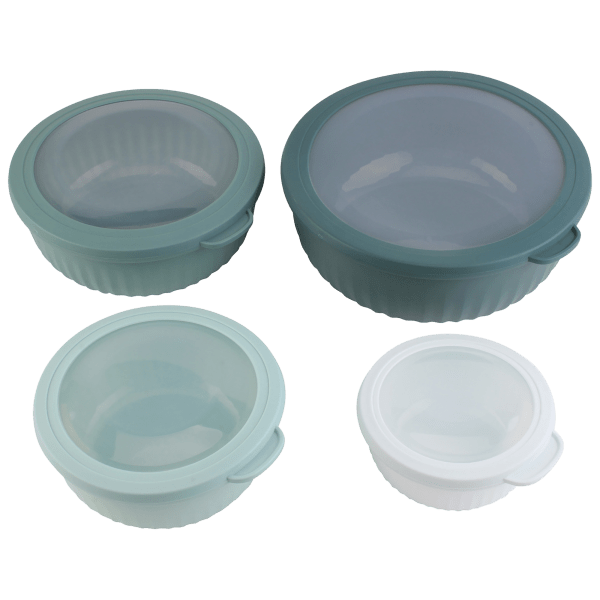 MorningSave Cook with Color 4Piece Nesting Bowl Set with Lids