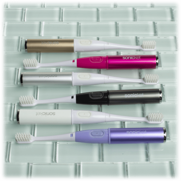 MorningSave 3Pack Sonicket Sonic Toothbrushes with Optional Extra