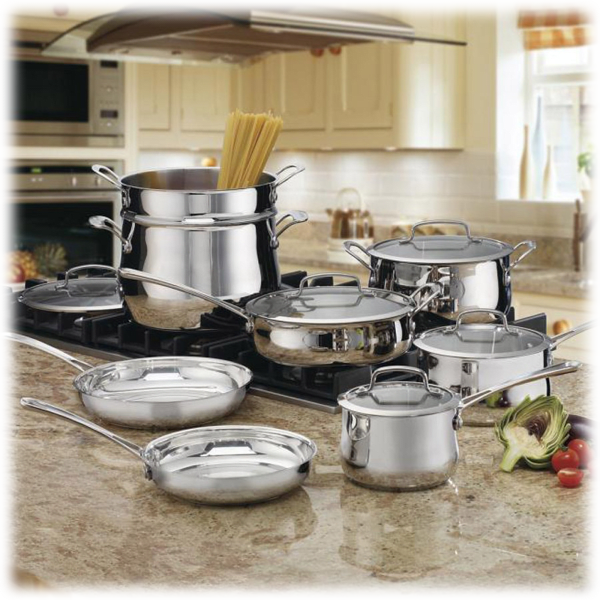 Morningsave 13 Piece Cuisinart Contour Belly Cookware Set