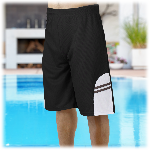 SideDeal 5Pack Men's Moisture Wicking Mesh Shorts with Side Trim Design