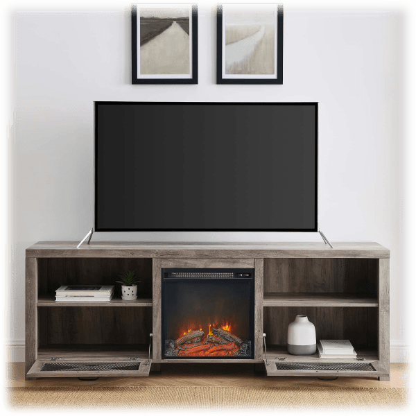 MorningSave Walker Edison Abilene 70" Rustic Farmhouse Fireplace TV Stand