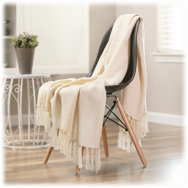Meh 2Pack Chanasya Fringe Faux Linen Throw Blanket