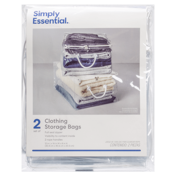 MorningSave: 3-Pack: Simply Essential Clear Comforter Protector Storage Bags  with Zipper