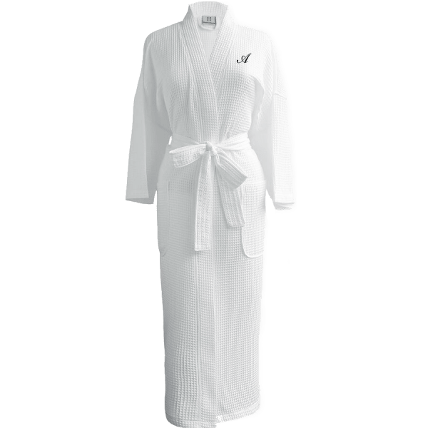 MorningSave House of Linens Monogrammed Egyptian Cotton Spa Robe