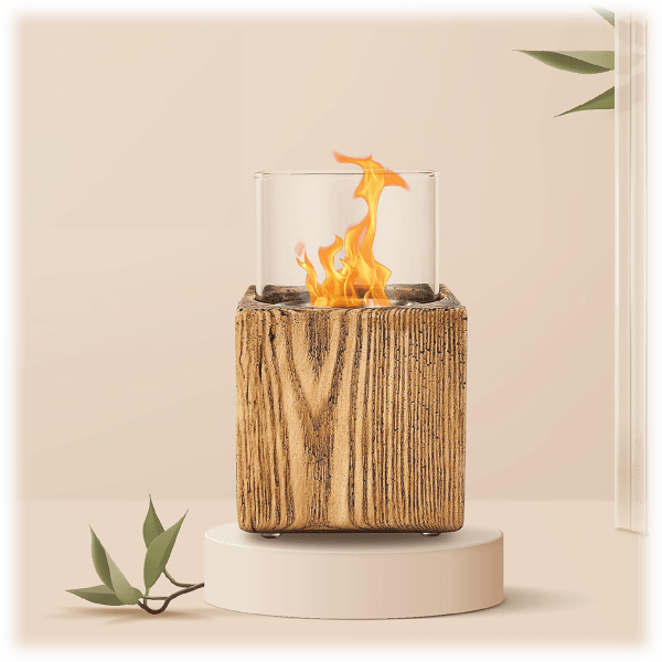 Meh Home Zone Living Concrete Portable TableTop Fire Bowl