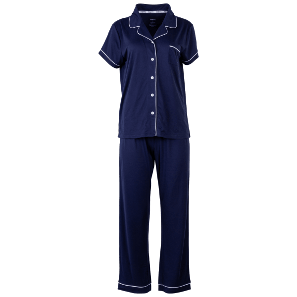 ★ SPAO★ Mangled Bear Mangled Short Sleeve Pajamas NAVY SP 184.png?v=1747290371