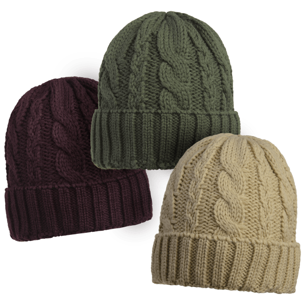 MorningSave 3Pack Acesori Premium Knit Beanies