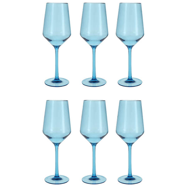 MorningSave 6Pack Fortessa ShatterResistant White Wine Glasses