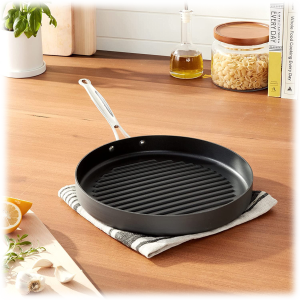 Morningsave Cuisinart Chefs Classic Anodized 12 Inch Round Grill Pan 9798